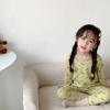 Conjunto de Roupa Íntima Infantil 100% Algodão, Pijama de Manga Longa, Roupas e Calças de Outono, Tecido Espesso Aconchegante Escovado de Inverno para Meninos e Meninas, Roupas Infantis Tamanho Médio e Grande