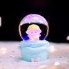Nuevo jardín de infancia yuanmeng mini bola de cristal de viento linda decoración de escritorio de oficina para regalos de colegas