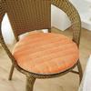 Cojín redondo de pana grueso, extraíble y lavable, cojín para silla de ratán, cojín redondo para taburete, cojín para silla, color sólido, antideslizante, entrega de fábrica
