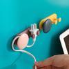 Soporte para enchufe nórdico gancho sin costuras soporte para cables almacenamiento de cables gancho adhesivo sin perforaciones organizador de cables llave de puerta