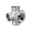 Conector de Cinco Vías Tridimensional de Acero Inoxidable 304 Rosca Interna de 1/2 Pulgada 3/4 Pulgada Accesorio de Tubería Dn32 Una Entrada Cinco Salidas Accesorio para Tubería de Agua