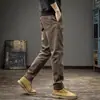 Pantalones Casuales Rectos de Estilo Vintage para Hombre 2025, Pantalones Casuales Versátiles de Marca Popular de Moda para Hombre Otoño/Invierno