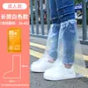 Cubrezapatos Desechables para Niños, Botas de Lluvia Engrosadas, Antideslizantes, Impermeables Portátiles para Lluvia de Tubo Largo para Estudiantes y Adultos, Impermeables para Exteriores