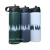 Nueva Botella de Agua Portátil para Exteriores de Aluminio de Gran Capacidad de Una Sola Capa, Estilo Moderno Minimalista, con Tapa Espacial, Botella de Agua Deportiva de Aluminio