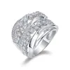 Anillo de Dama Transfronterizo Estilo Coreano Haitan Diseño Geométrico de Princesa Fábrica de Joyería Venta Directa Artículo Caliente Elegante