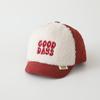 Boné de Baseball Infantil Bordado com Letra para Outono e Inverno, para Meninos e Meninas, Boné de Lã de Cordeiro Quente Espessado