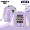 Roupas Minecraft Jaqueta Masculina Outono Jaqueta de Beisebol Infantil de Outono Jaqueta Estilosa Masculina Roupa Infantil Tendência