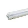 Lámpara LED Tri-Proof Yaming T8 Tubo Simple/Doble a Prueba de Insectos con Cubierta Soporte de Lámpara de Tira Larga 1.2m Impermeable a Prueba de Humedad Soporte para Lámpara Fluorescente