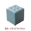 Taburete de cuero estilo europeo para el hogar, taburete redondo pequeño, taburete cuadrado, taburete de pilar de cuero para sala de estar, taburete para puerta para cambiarse los zapatos, taburete de mesa de café, taburete bajo