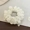 Elástico de cabelo grande para cólon, de malha macia, glutinoso, hipoalergênico e elástico para mulheres, estilo coreano, suave, não danifica o cabelo, para rabos de cavalo e coques