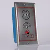 Registro de controle de fumaça e fogo normalmente aberto/fechado atuador remoto saída de ar de suprimento de pressão positiva saída de exaustão de fumaça controle remoto cabo de aço
