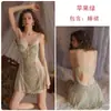 Lindo Conjunto de Pijamas Sexy, Renda Burnout Luxuosa em Malha com Bojos, Camisola e Robe Conjunto para Casa C5928