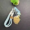 Nuevo Modelo Oro Puro 999 Chiikawa Usagi Chiikawa Cadena para Teléfono Llavero Colgante para Bolso Cordón