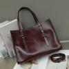 Bolso de Mujer de Curtido Vegetal de Capa Superior Bolso Transfronterizo de Cuero Genuino Nuevo Estilo Casual Combinable Bolso de Hombro Cruzado Bolso Tote Vintage