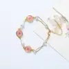 Venta Caliente Transfronteriza Pegamento Flores Secas Flores Reales Festival de la Flor de Cerezo de Wuhan Pulsera Exquisita Atracciones Cadena de Cuentas de Venta Caliente Modelo Mejor Amiga Estudiante