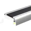 Tiras luminosas antideslizantes para escaleras de cine, de montaje superficial, no requieren ranurado, luces para escalones de RV y hotel, luces para peldaños de escalera de aleación de aluminio