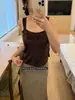 Camisole Bodysuit de Flanela Sherpa com Decote Quadrado Quente, Copas de Sutiã Embutidas, Camada Interna Base de Algodão Puro, Camada Interna, Outono Inverno Novo