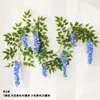 Abélia Artificial Glicínia Gigante Galho Longo Flor Falsa de Plástico Flor de Seda Vinha Pendurada para Sala de Estar Decoração de Foto