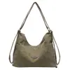 [Tres Formas de Llevar] Bolso Tote de Pana Grande de Capacidad Casual, Bolso Cruzado de Hombro Único, Nuevo Estilo 2025, Moderno y Versátil