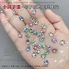 Produto acabado em forma de ovo de pombo sem base, bolas de diamante empilhadas, decorações para nail art, ornamentos de diamante coloridos, acessórios de diamante para nail art