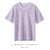 Blusa de Tricô Básica Versátil com Gola Redonda, Manga Curta e Lã, Leve e Confortável, Adequada para Camadas de Verão ou Usar Sozinha, Blusa Estilosa