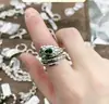 Anel de Cobra Personalizado Yuhong Anel Geométrico Retrô Feminino Europeu e Americano Exagerado Popular na Internet Anel de Dedo Estilo Coreano