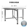 Nova Mesa de Aço Inoxidável, Mesa Redonda, Mesa Dobrável, Mesa com Fogueira para Casa de Aluguel, Mesa Doméstica, Mesa de Jantar para Feira Noturna, Mesa de Churrasco para Barraca ao Ar Livre