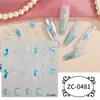Zhengxiang Red Social 5D Pegatinas para Uñas en Relieve al por Mayor DIY Diamante de Color Piedra Preciosa Pegamento Suave Pegatinas para Uñas Pegatinas para Uñas INS Personalizadas