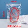 Soporte Envío Directo Bolsa Ziplock de PVC Transparente Engrosado Joyería Aretes Boca Plana Embalaje Almacenamiento Sellado Bolsa de Joyería