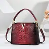 Bolso Versátil con Patrón de Cocodrilo, Bolso de Hombro Casual de Moda, Bolso Cruzado Vintage Elegante y Texturizado, Bolsos Transfronterizos