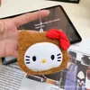 Popular Lindo Casco de Gato Chirriante Muñeco de Dibujos Animados Oso Casco Accesorios Colgante de Gato