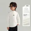 Roupa de Baixo Infantil Masculina com Gola Meia-Alta 2026 Outono/Inverno Nova Chegada Top Quente Color Block Infantil Roupas de Outono para Crianças Maiores