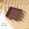 Mini plato de ratán de simulación, bandeja de frutas, modelo de plato de repostería, plato de postre, accesorios para la casa de los niños