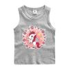 Chaleco Infantil Verano 2022 Nuevo Pony Delgado Camiseta Interior Estampada para Niños y Niñas Camiseta sin Mangas