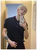 Camisa Polo Cinza de Tricô Manga Curta Estilo Old Money Masculina Verão Nova Botão Lapela Design Respirável Camiseta Manga Curta