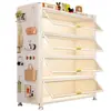 Estantería de Acero Integrada en la Pared para Uso Doméstico, Librero Sencillo para Estudiantes, Mueble de Almacenamiento y Exhibición para Sala de Estar, Estante de Almacenamiento de Pie