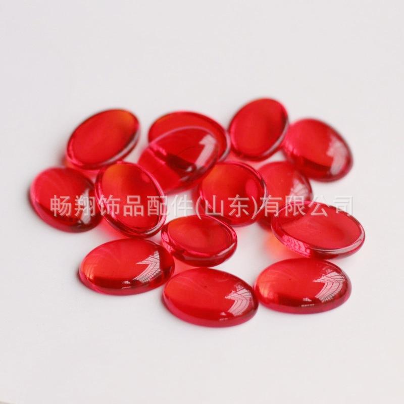 椭圆透明红色贴片3