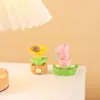 Caja Sorpresa Giratoria de Brote Verde de Moda, Planta en Maceta de Mineral de Cristal Famosa en Internet, Adorno Decorativo de Moda para Decoración de Escritorio en Casa, Regalo