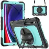 Capa Protetora para Tablet Samsung Tab S10 Lite com Alça de Mão S9Fe Silicone+PC Suporte Anti-Queda Capa para Tablet