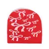 Estilo Coreano Explosivo Celebridad de Internet Moda Popular Sombrero de Punto Jacquard con Lazo Casual Versátil para Todo Combinar Sombrero Fresco de Calle en stock