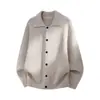 Suéter Cardigan Falso de Duas Peças Estilo Retro Japonês Hanlu para Homens, Estilo Outono e Inverno, Estilo Old Money, Jaqueta de Tricô Casual Solta