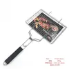 Pinzas para Asar Pescado al Aire Libre Rejilla para Barbacoa Clip Red de Barbacoa con Mango Pinzas para Asar Pescado Barbacoa