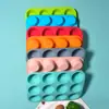 Forma de Bolo para Assar com 12 Cavidades, Forma de Gelatina, Forma de Macaron, Forma de Bolo Redonda de Silicone Doméstica, Pode ir ao Forno