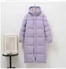 Chaqueta de plumón para hombre y mujer súper larga hasta la rodilla engrosada invierno 2024 nueva chaqueta de plumón de pato blanca holgada para obra china