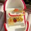 2025 Año del Serpiente en stock Cordón Dorado Rojo Pin Anti-Susto Seguridad para Bebés Broche para Mujeres Embarazadas Pin Creativo