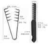 Peine de Dientes Anchos para Hombre para Cabello Peinado Hacia Atrás, Peine Plegable de Doble Diente para Barba, Peine de Dientes Finos para Mujer para Cabello Liso, Peine de Textura para Peinar
