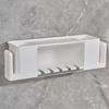 Estante de Almacenamiento para Cepillos de Dientes Estilo Japonés Portavasos sin Taladro Vaso para Cepillarse Estante Montado en la Pared del Baño Estante Montado en la Pared del Inodoro Juego para el Hogar