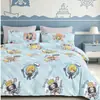 Colcha infantil para estudiantes, funda protectora antideslizante, 1,2 m/1,5 m, gorro de cama nuevo de dibujos animados de una pieza, venta al por mayor