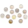 Anillo de Piedra Natural Superficie Ágata Cristal Semicircular Parche de Piedra DIY Accesorios de Joyería Parche para Anillo 2 mm - 25 mm
