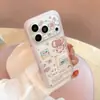 Diseño de elefantito lindo, adecuado para funda de teléfono Apple 17, estilo sticker para iPhone 18 Pro, cobertura completa 15/16, borde morado, acabado mate, funda suave